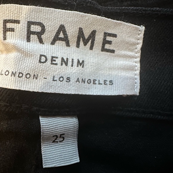FRAME DENIM Le Color Crop in Film Noir, Size 25, Mid Rise, Skinny, Stretch - Picture 5 of 7